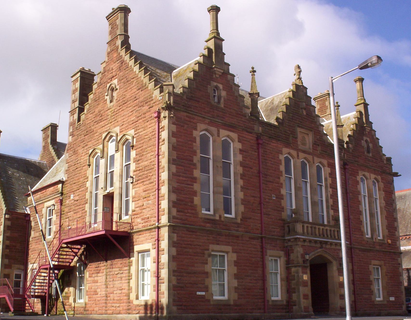 Exterior of Stranraer Sheriff Court and Justice of the Peace Court