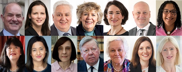 Portrait photographs of the people on the Scottish Courts and Tribunals Service (SCTS) Board