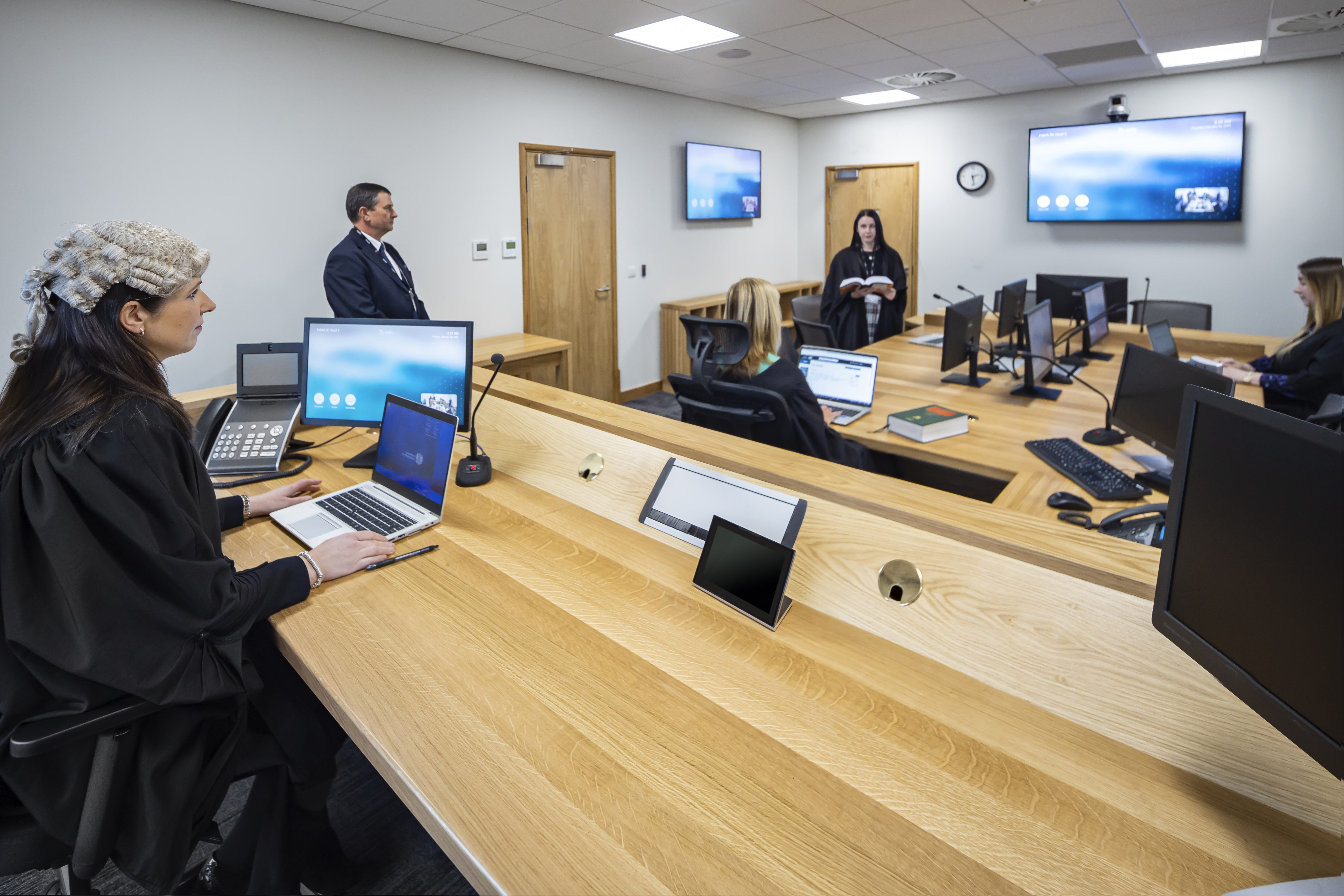Falkirk Sheriff Court courtroom